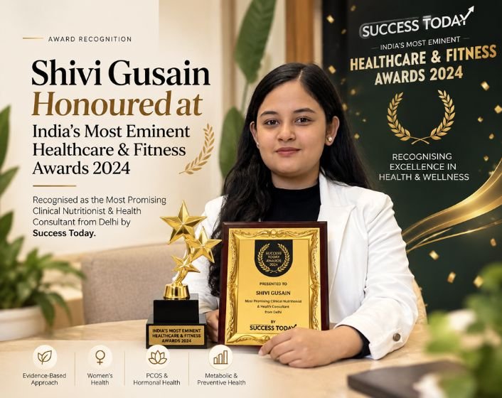 Shivi Gusain Honoured at India’s Most Eminent Healthcare & Fitness Awards 2024